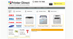 Desktop Screenshot of printerdirect.co.uk